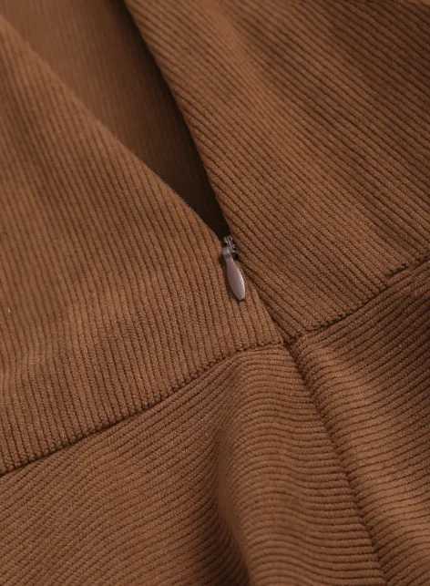 Solid A Line Ruffle Hem Skirt Versatile High Waist Skirt For Spring Fall Womens ClothingXJ241221