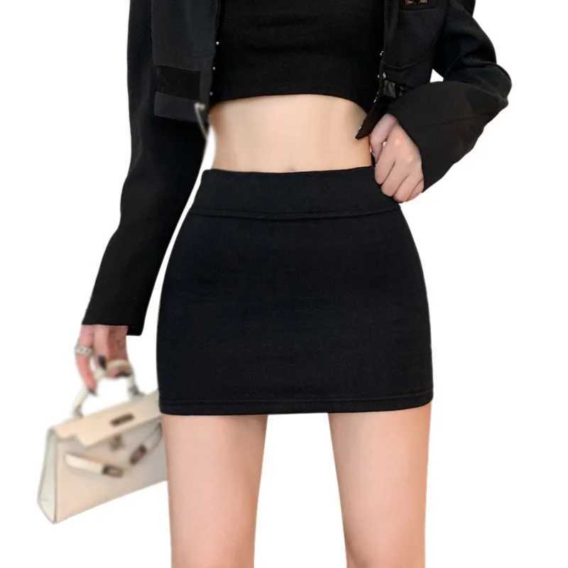 Womens Stretch High Waist Wrap Bodycon Casual Mini Skirt ShortsXJ241221