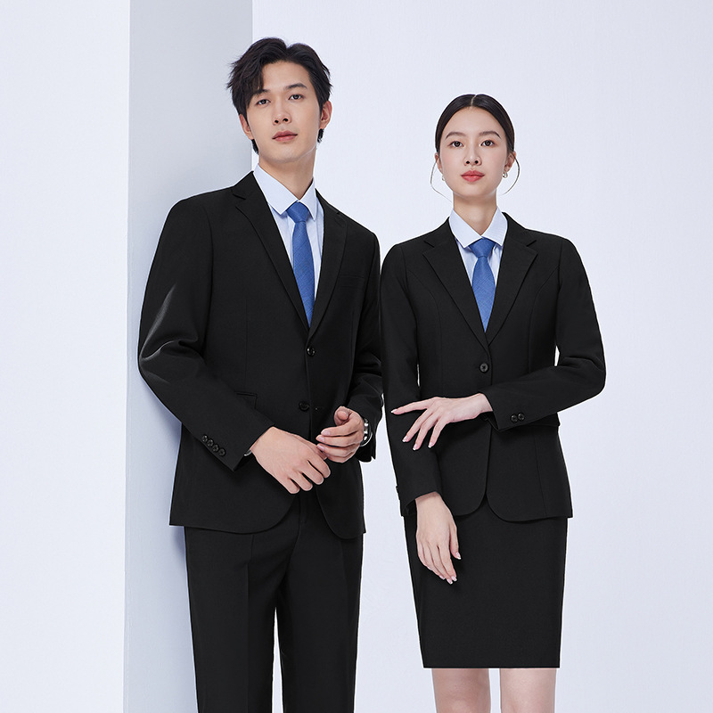 X1221Spring autumn winter wedding groom suit men's government civil servant work clothes
