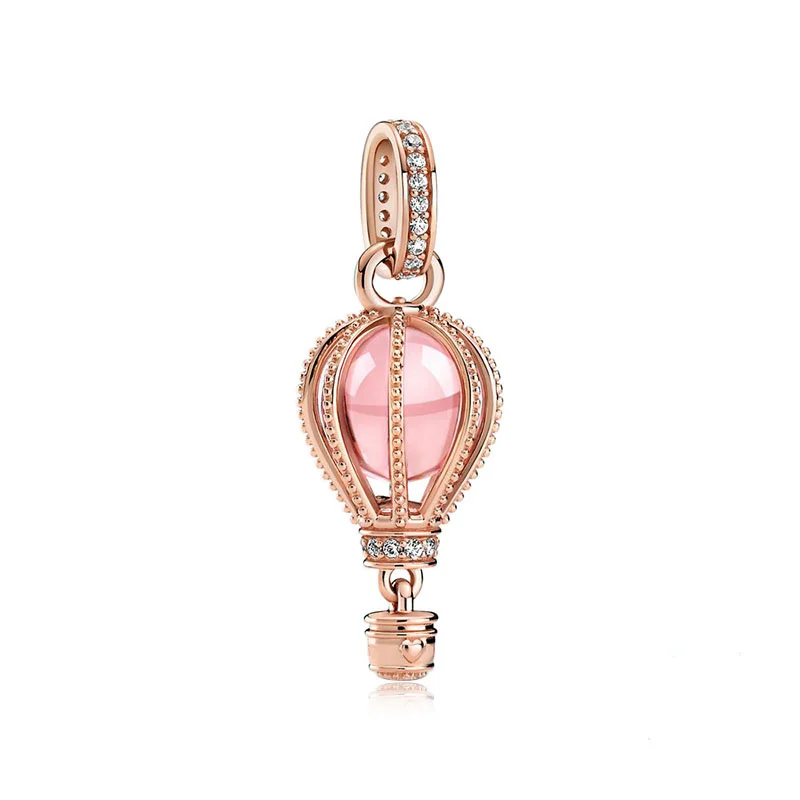 Silver 2024 New Various Hot Air Ball Pendant Series Charm Fit S925 Snake Plate Bracelet Women's Jewelry Gift DIY Free Shipping