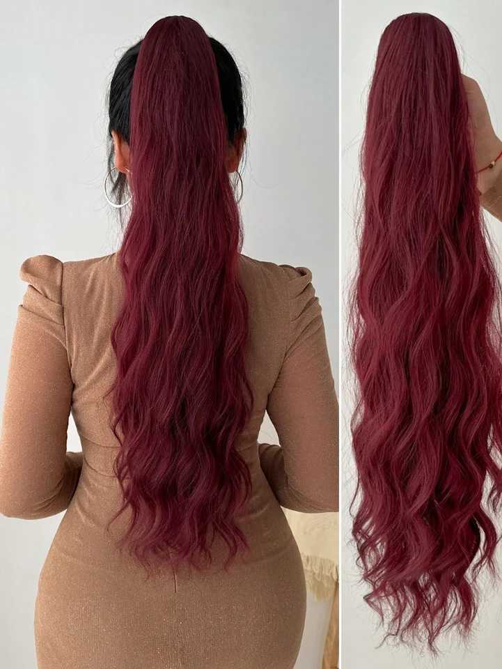 24 Inch Long Ponytail Synthetic Hair Extension With Claw For Women Long Curly Jaw Ponytail Hair Extainson for Women GirlsXJ241221