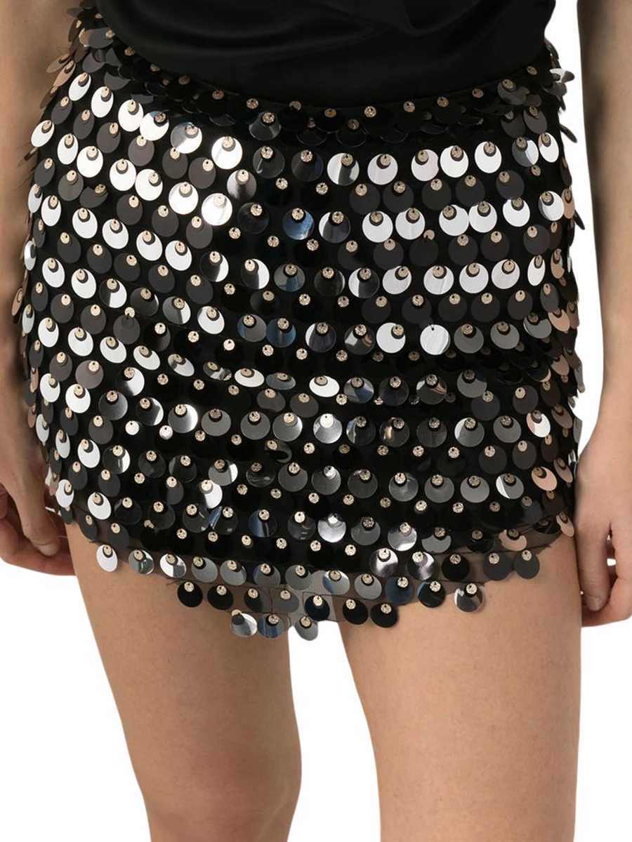 Y2k Sequin Low Waist Mini Skirt Bodycon Skirt Night Skirts A-line Party Short Club Out Shiny SparkleXJ241221