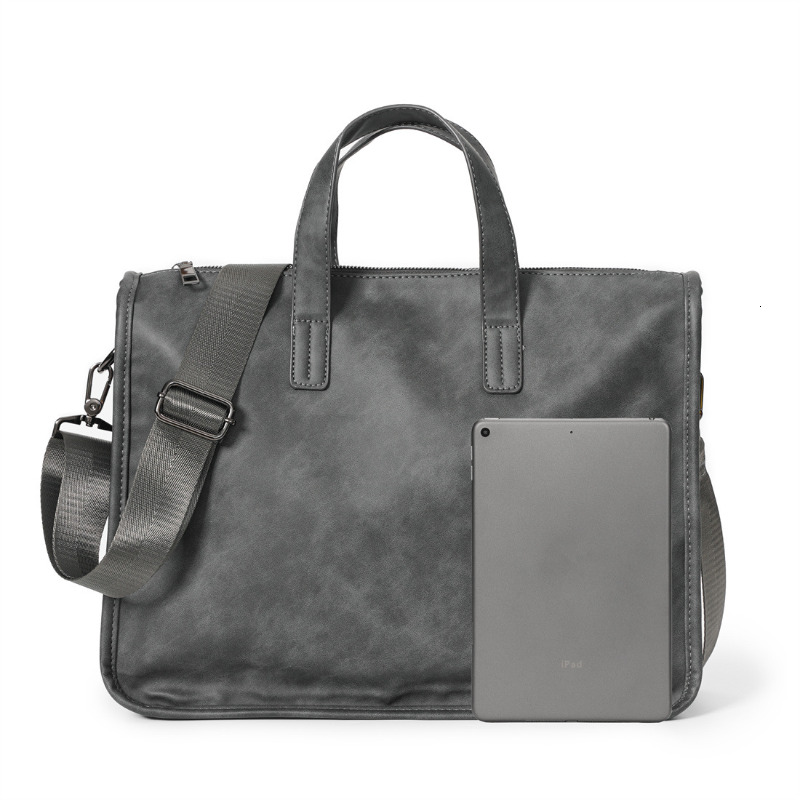 Casual Business Men's Handbag Fashion High Capacity Briefcase With Shoulder Strap Men Crossdoy Bags PU Leather Laptop Bag