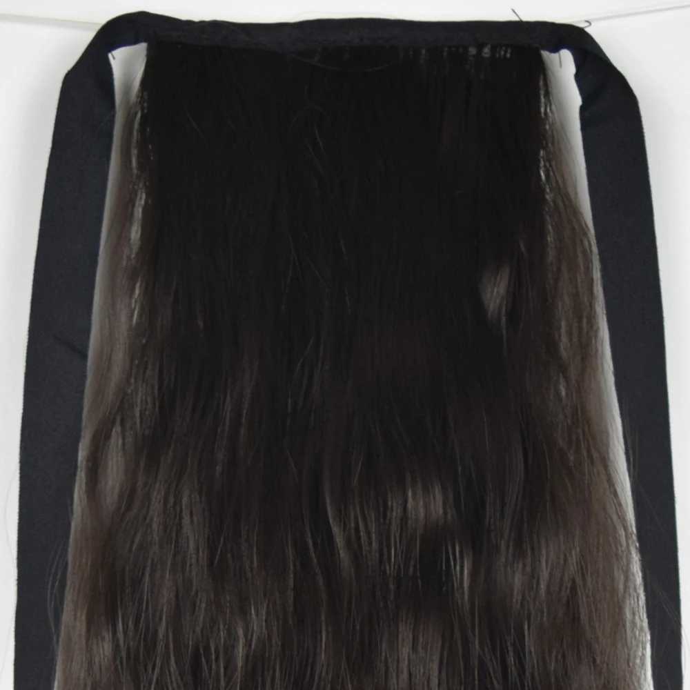 TOPREETY Synthetic Fiber Heat Resistant Kinky Ribbon Ponytail Extensions 3007XJ241221