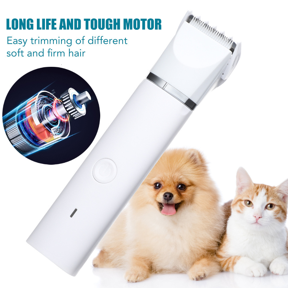 Multifunctional Clipper Cat And Dog Trimming Pet Accessories Electric Hair Trimmer USB Charging Waterproof Nail