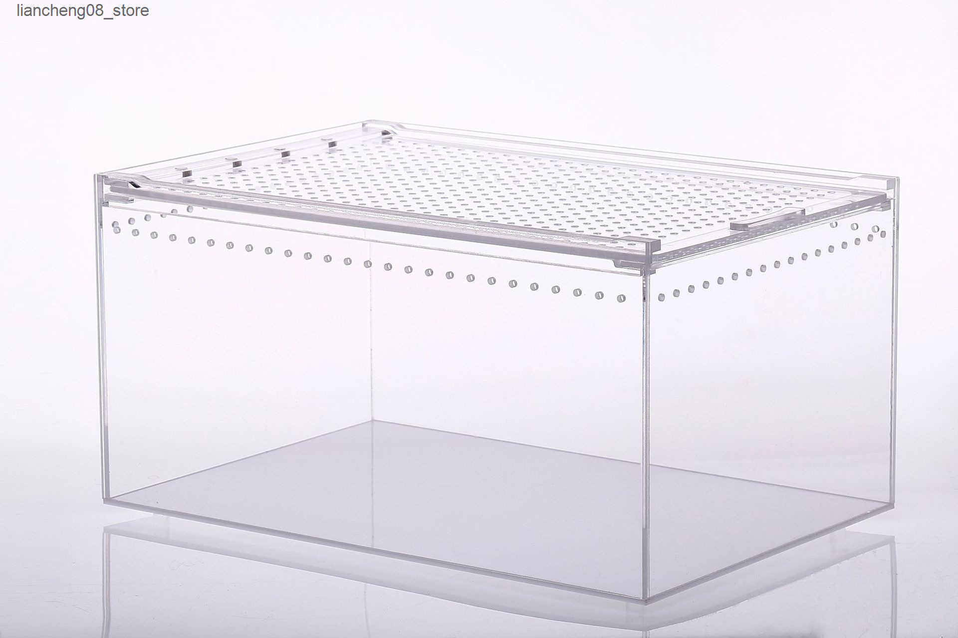 Other Pet Supplies Integrated waterproof crawling pet box acrylic snake guarding palace horned frog feeding box crawler feeding box L240910