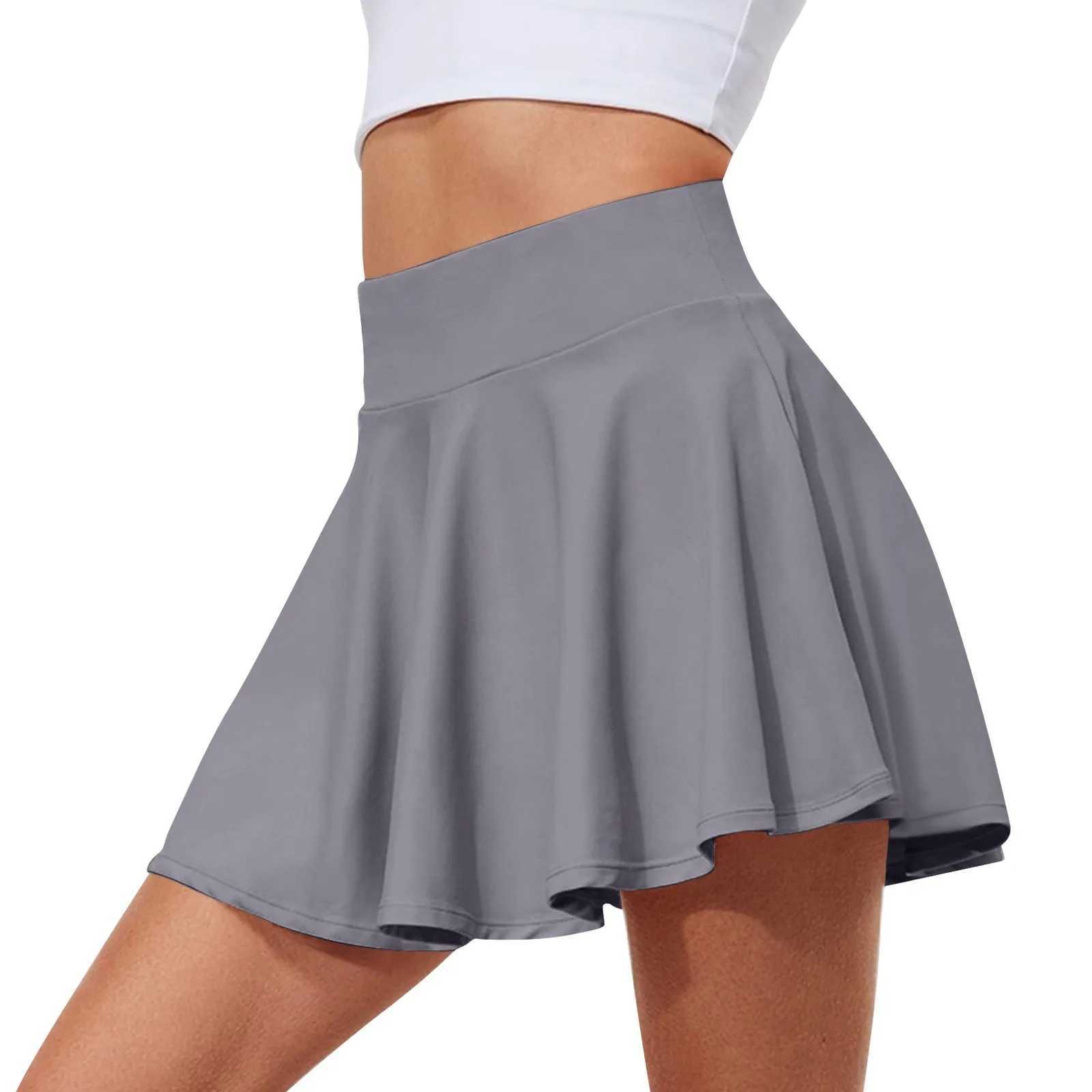 Womens Stretch Yoga Pants Printed Athletic Shorts Lightweight High Waisted Skirt With Pockets Women Skirts 2024 EleXJ241221