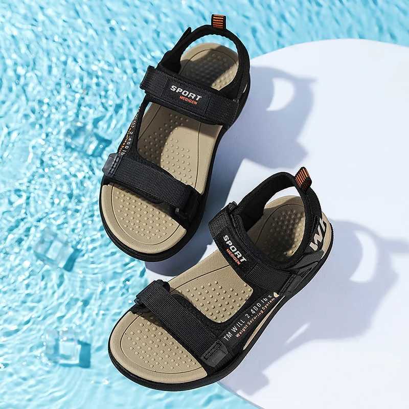 Sneakers Childrens sandals girls summer beach sandals new anti slip bottom breathable boys outdoor sandals lightweight childrens shoes H241221
