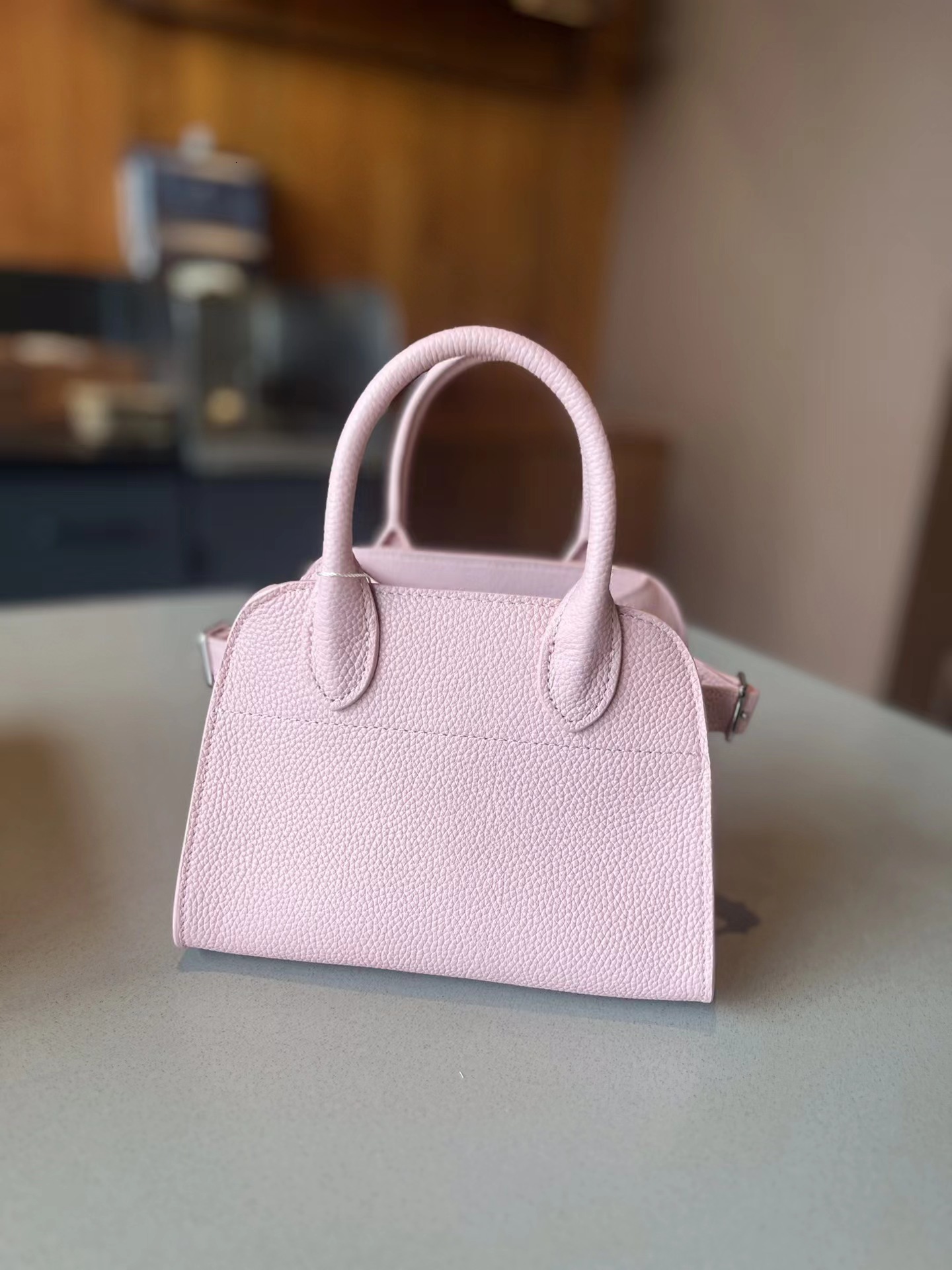 2024 New Women's Top Layer Cowhide Crossbody Shoulder Design Litchi Pattern Mini Genuine Leather Bag For Women