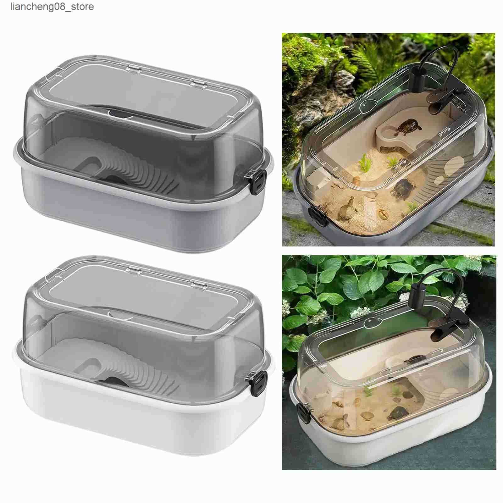 Other Pet Supplies Turtle Aquarium Escampproof Turtle Cage Easy Changing Water Large Space Reptile Turtle for Frog Crabs Turtle Terrapin Tortoise L240