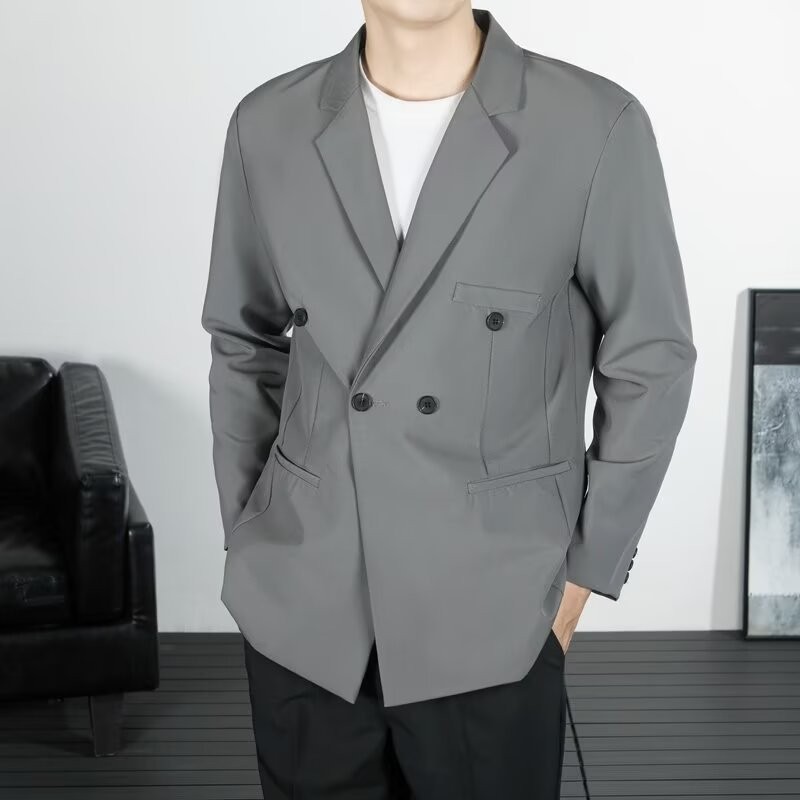 Men's k218 Double-Breasted Suit - Elegant Three-Piece Set