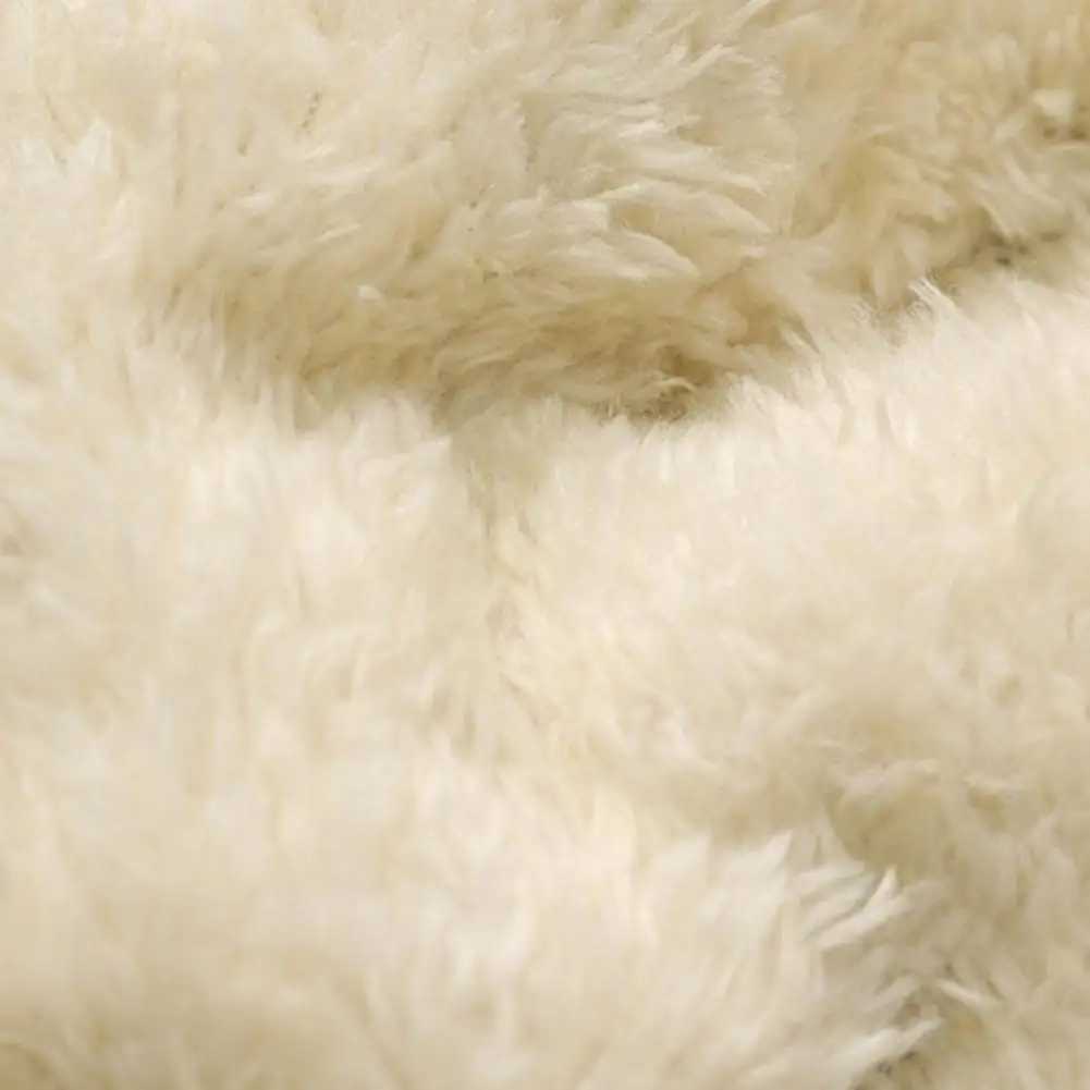 Fall Winter Vest Padded Thick Plush Stand Collar Neck Sleeveless Zipper Closure Cardigan Warm Windproof WaistcoatXJ241221