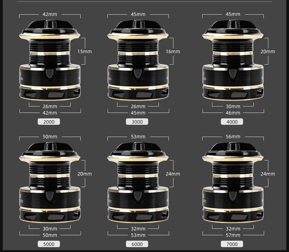 Baitcasting Reels OKUMA Spinning Fishing Reel 2000 - 7000 Ultralight Max Drag 10kg 5.2 1 Surfcasting Spinning Reel Saltwater Jigging Reels S2412195