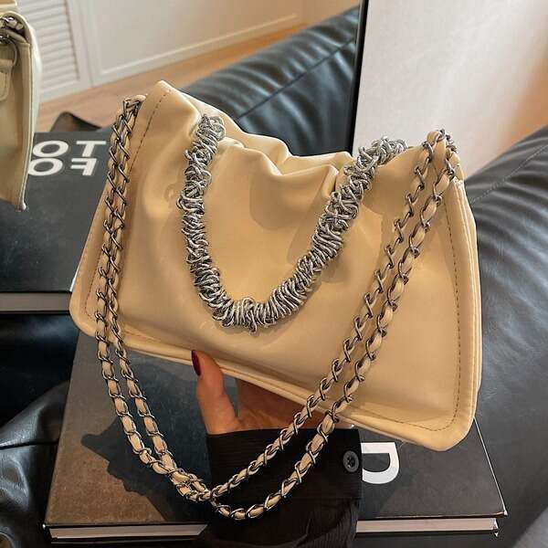 2023 New Little Red Book Single Shoulder Chain Bag Premium Versatile Cocoa