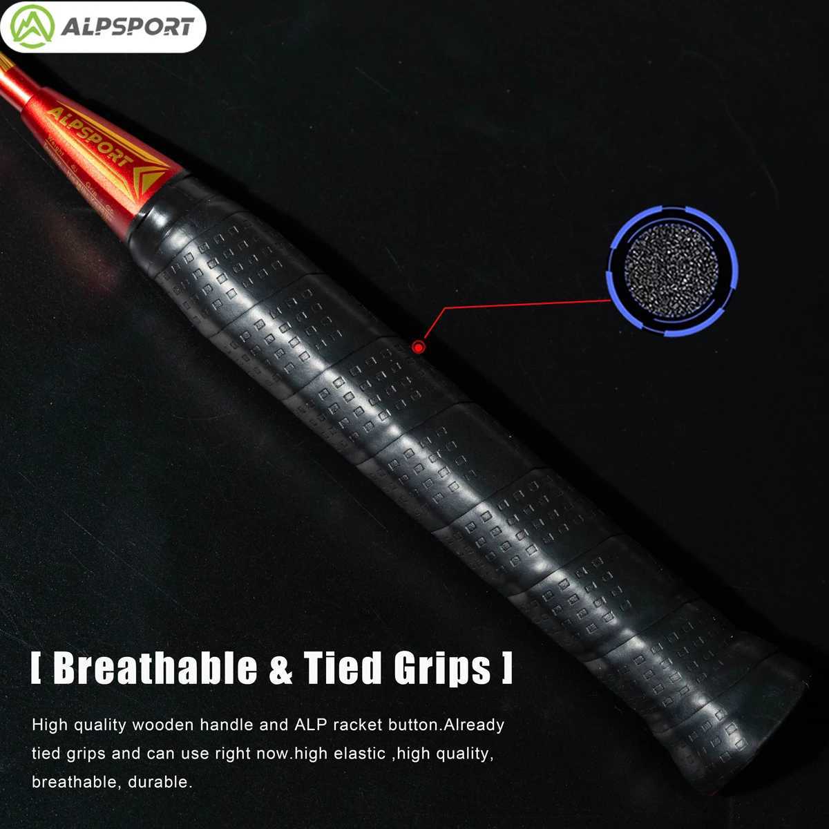 ALP QY 4U fast attack 95g maximum 38 pound badminton rack carbon fiber+titanium with string and bagW241221