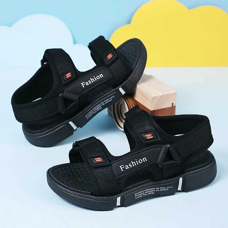 Sneakers Summer Beach Children Sandals Fashion Shoes Casual Lightweight Non-slip Soft Bottom Boys Comfortable Water Shoes High Quality H241221