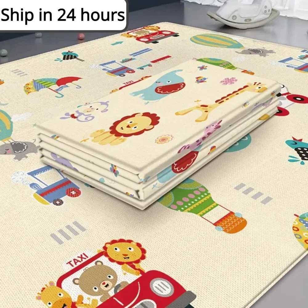 Non toxic folding baby game mat educational childrens carpet climbing mat childrens carpet activity game toy 180 * 100 in daycare W241221