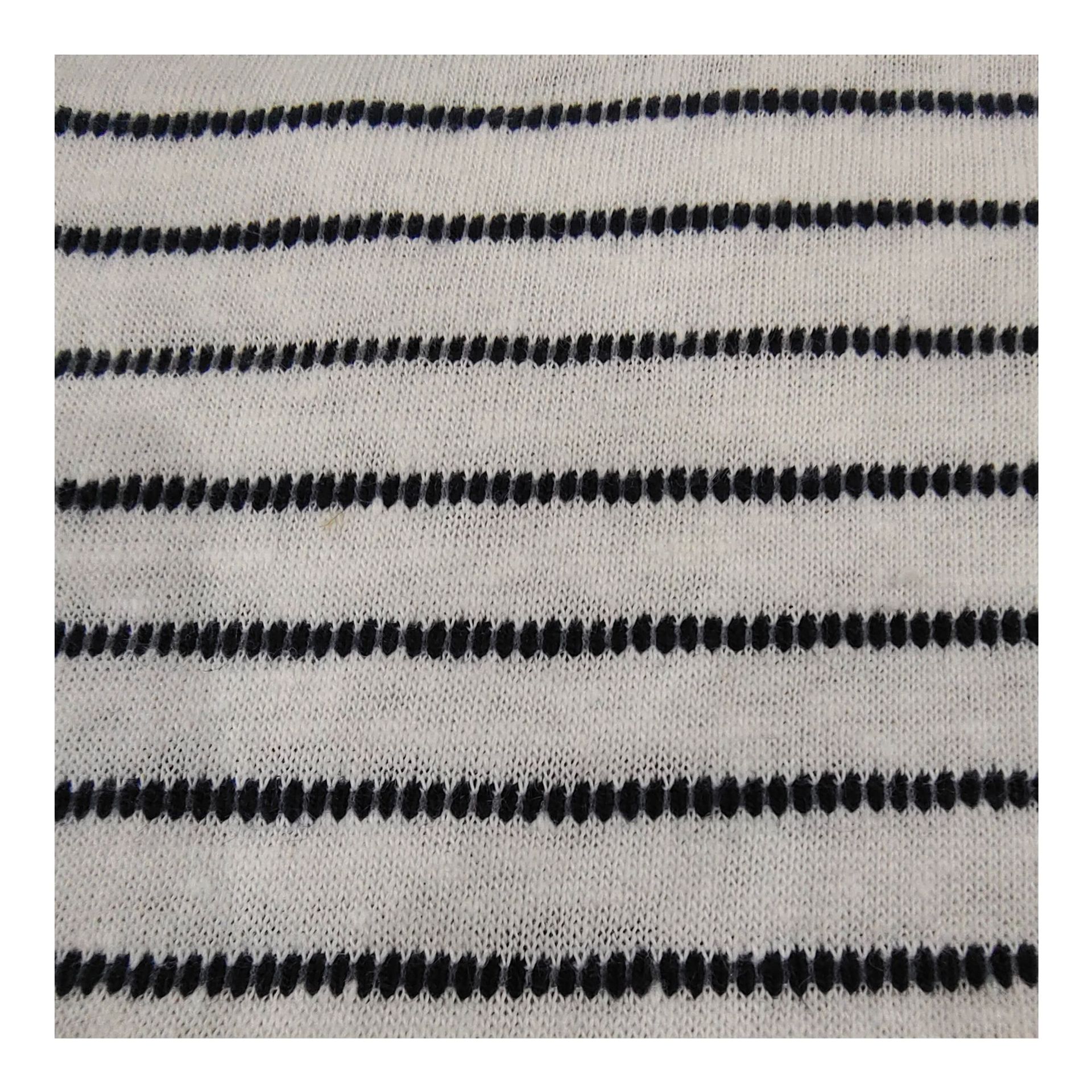 Knitted Linen-Silk Blend Fabric Ideal for Breathable Summer Wear