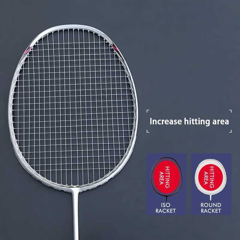 Professional carbon fiber racket pad ultra light 5U racket with string bag carbon fiber racket no string gripW241221