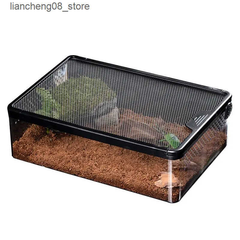 Other Pet Supplies Reptile Breeding Box Acrylic Spider Lizard Shell Insect Feeding Box Reptile Feeding Box Reptile Feeding Box L240910