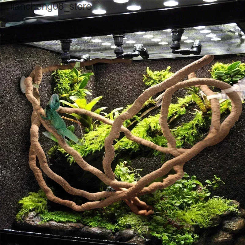 Other Pet Supplies Large Flexible Vines Rattan Habitat Decoration Bendable Jungle Branches Climb Pet Supplies Reptiles Terrarium Decor 1.5/2.5/3m L240