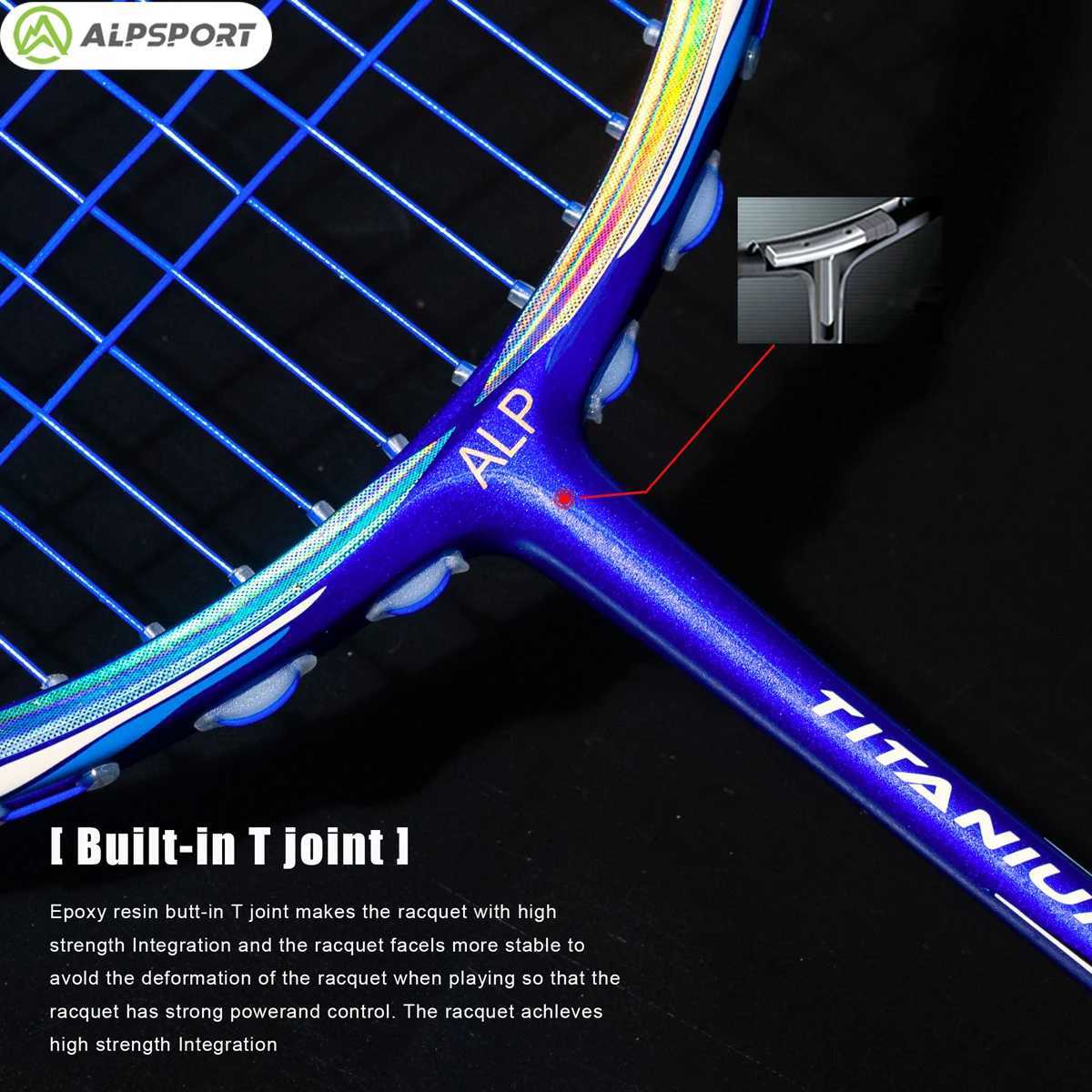 ALP BBQ3.0 8U racket T800 racket 62g ultra light G5 100% carbon fiber imported amateur mid to high gradeW241221