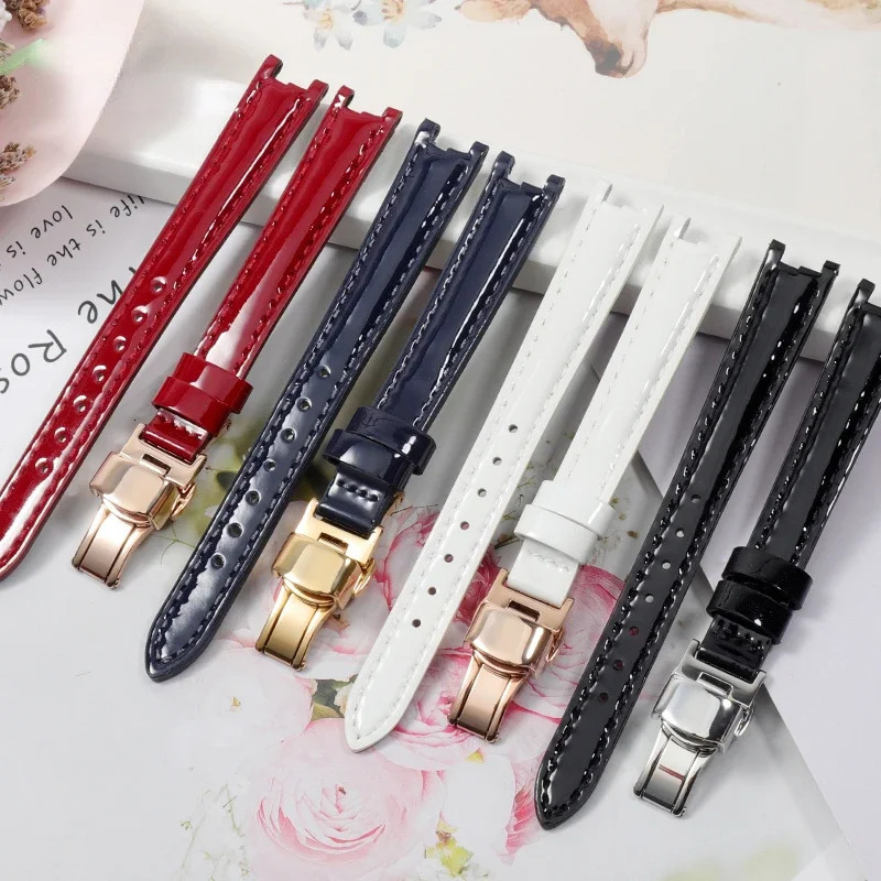 Genuine Leather Watch Strap for 1853 T094 Flamenco Series T094210 Soft and Comfortable Notch Womens Watch BAnd 12mm 241220