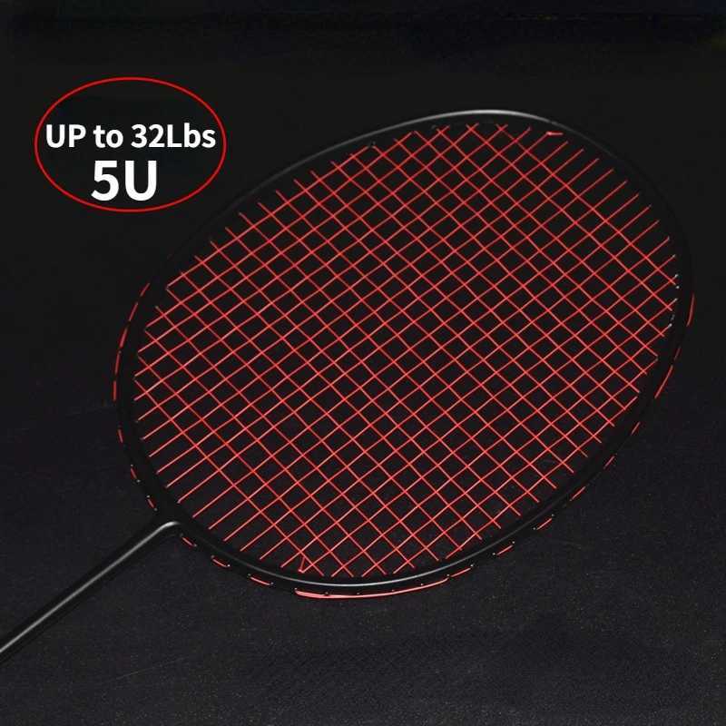 Multi color professional carbon fiber racket weighing up to 32 pounds without grip and wristband 5UW241221