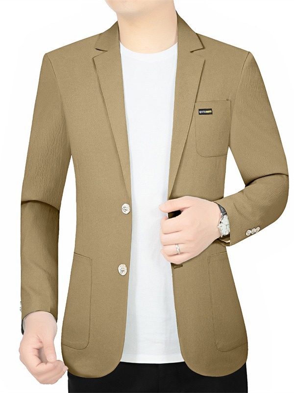 H533 Men's single suit jacket Korean style youth solid color simple business