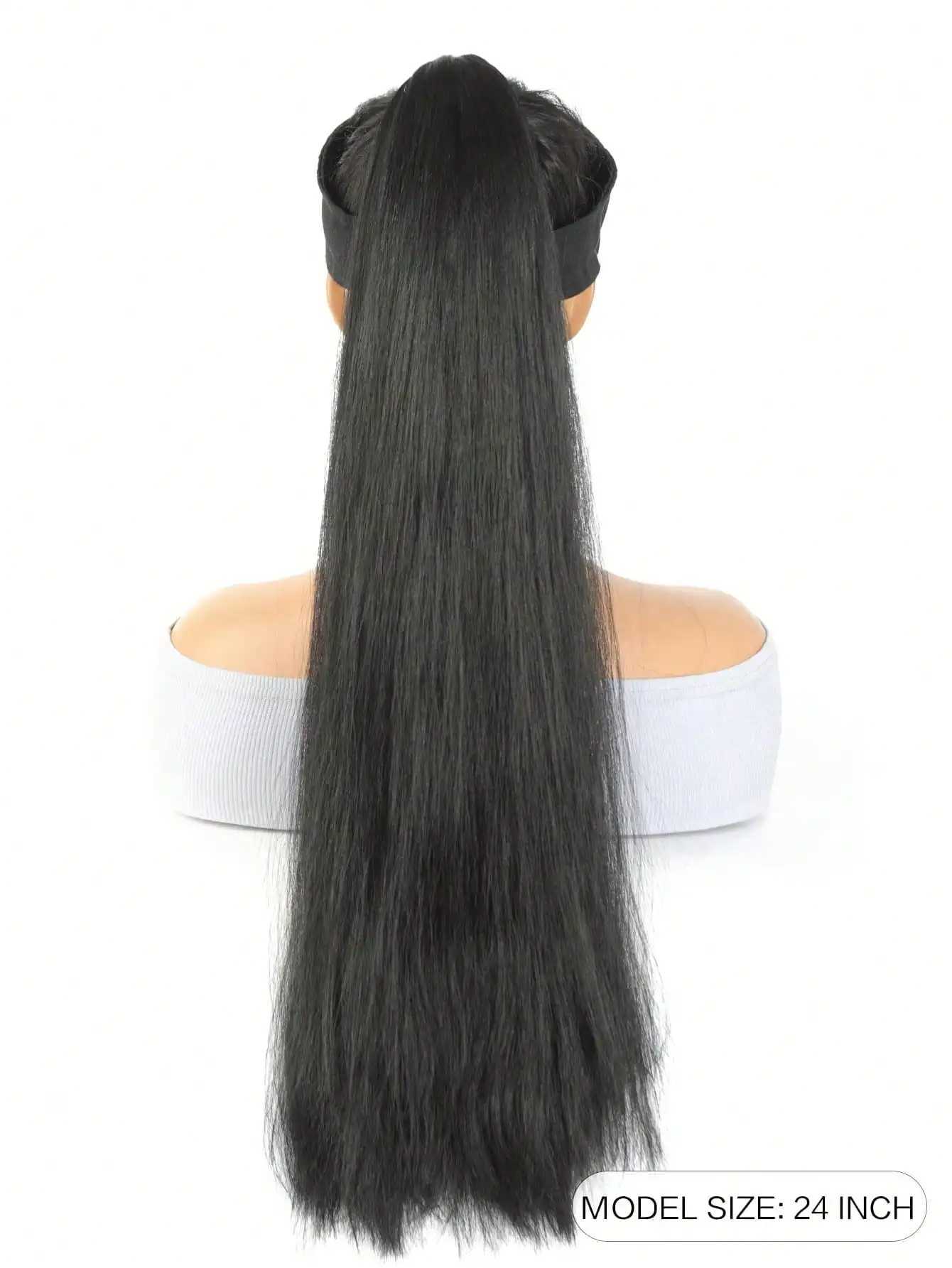 Synthetic Ponytail Extensions Rubber Band Hair Braided Pony Tail Hairpiece Black Blonde Brown Hairstyle For WomenXJ241221