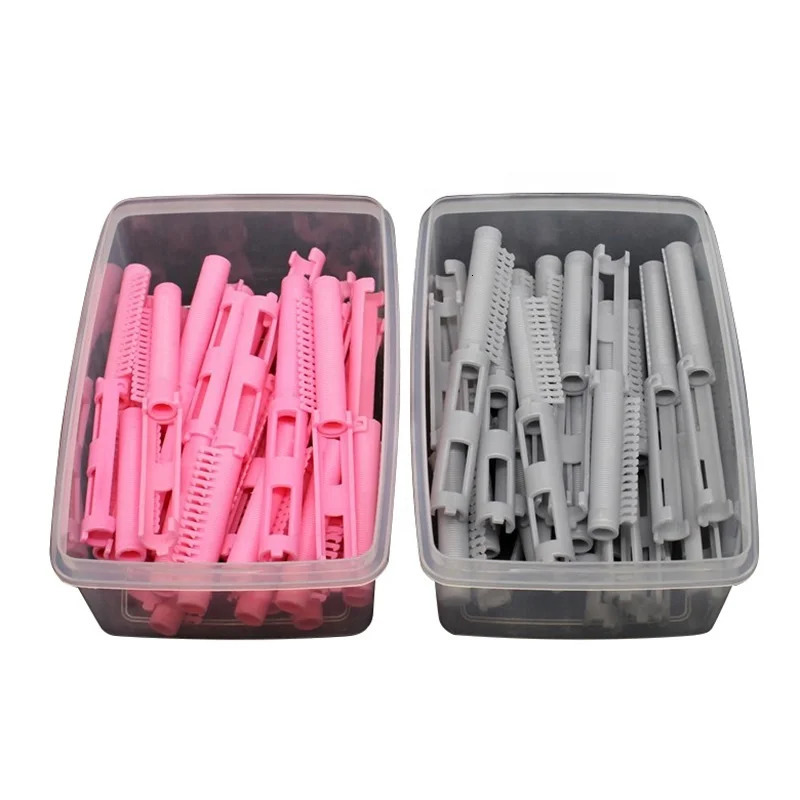 25pcs/Box Eco-friendly Plastic Fluffy Hair Curling Roller Wave Hair Perm Rods For Hair Root Salon Styling Accessories 241220