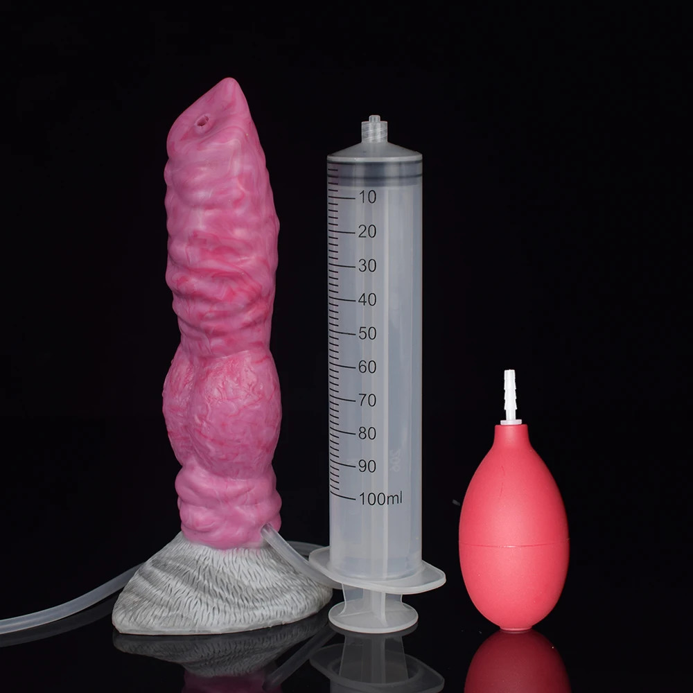 Animal Long Horse Dildo Wolf Dog Knot Squirting Ejaculation Fake Penis Anal Sex Toy for Women Vaginal G-spot Clitoral Stimulator 241220 - view 3