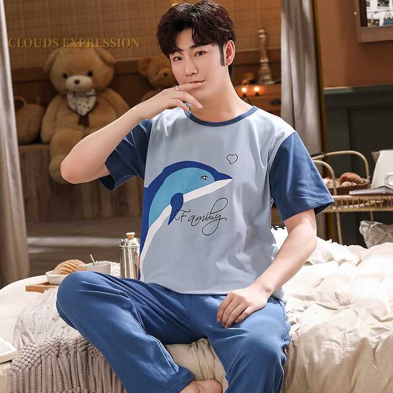 Brand Cartoon Mens Pajama Striped Panda Pajama Set Casual Mens Pajama Pants 4XL Home Fashion W241221