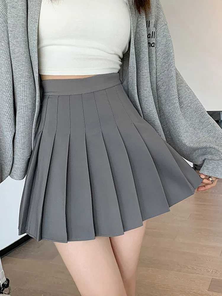 AOSSVIAO Sexy Women Pleated Skirts High Waist Summer Vintage Mini Skirts Korean Tennis dent White Designed Dance SkirtXJ241221