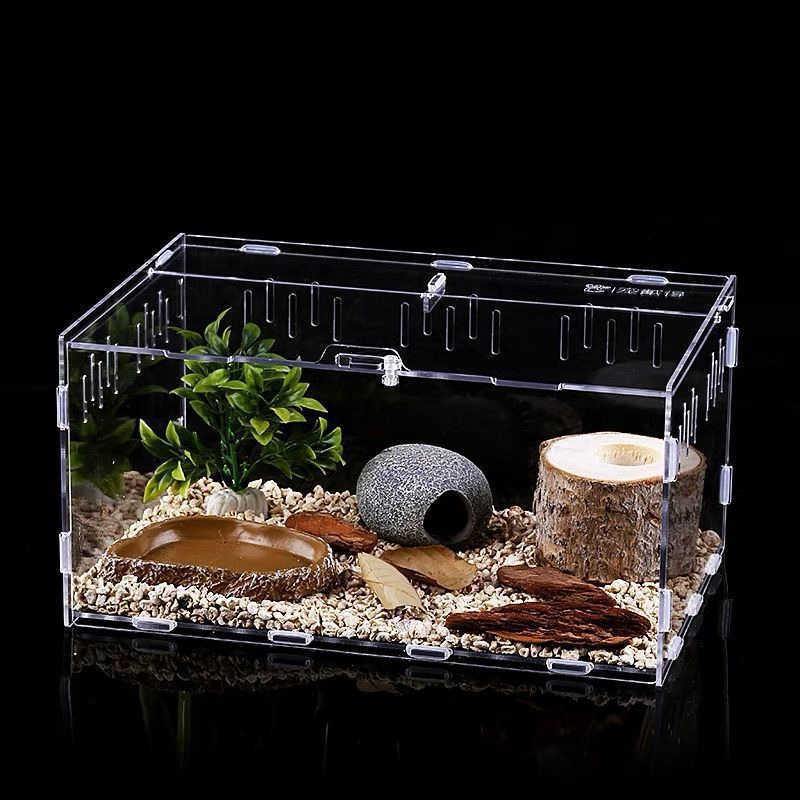 Other Pet Supplies Crawling pet acrylic feeding box Crawler feeding box Lizard guarding palace Scorpion Spider Corn Snake Assembly L240910