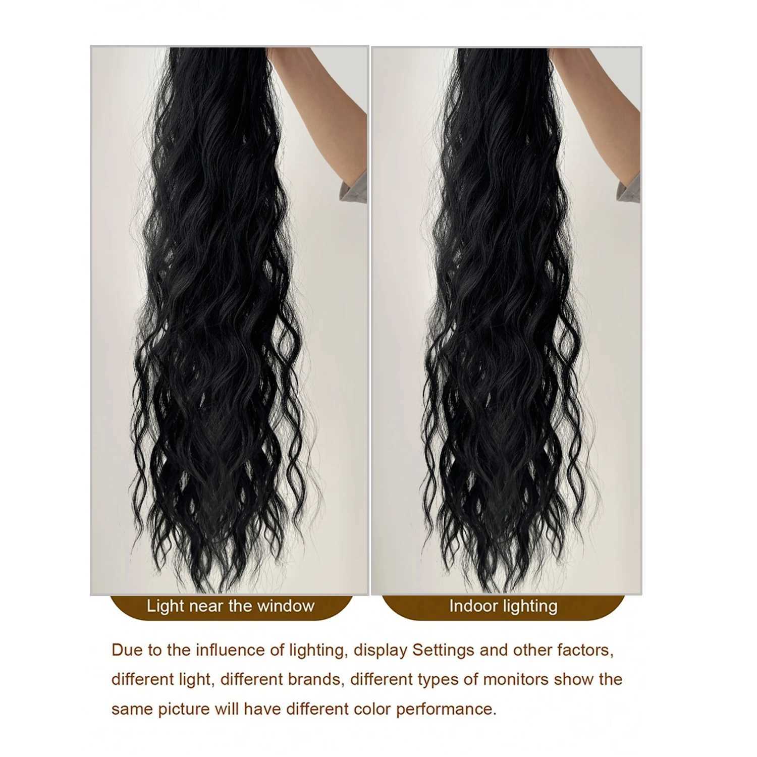 32 Claw Ponytail Extension Straight Hair Water Wave Clip In Hair Extensions Soft Natural Multi-Color Optio -Gift PreferenceXJ241221