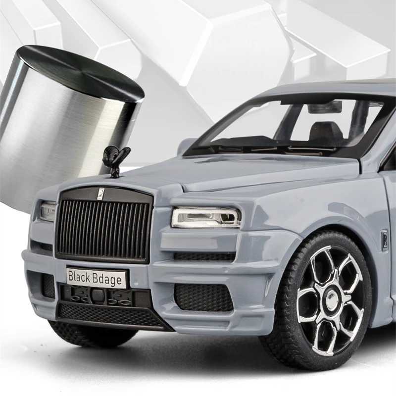1 32 Rolls Royce SUV Cullinan Alloy Car Model Diecasts Metal Toy Car Model Simulation Sound and Light Collection Childrens GiftsXJ250220