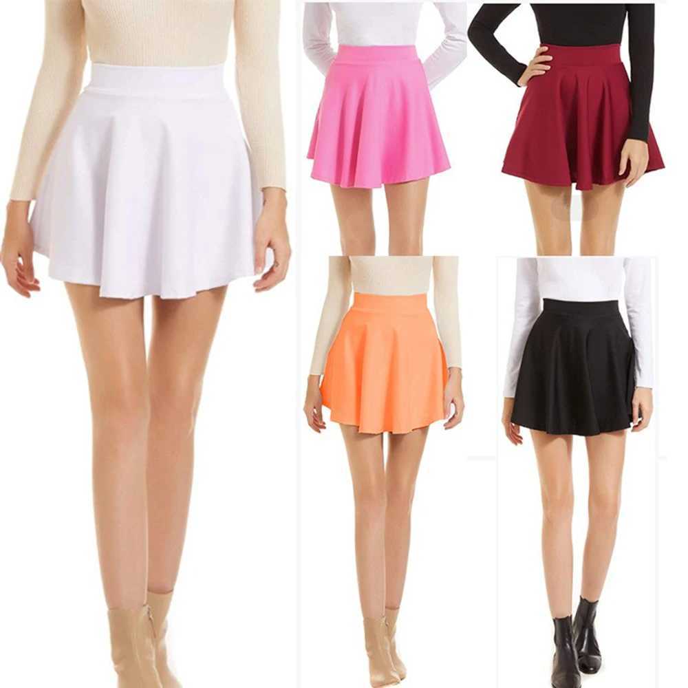 Summer Womens style Sexy pleated skirt Mini skirt Womens Fashion A-line vintage high-waisted skirtXJ241221