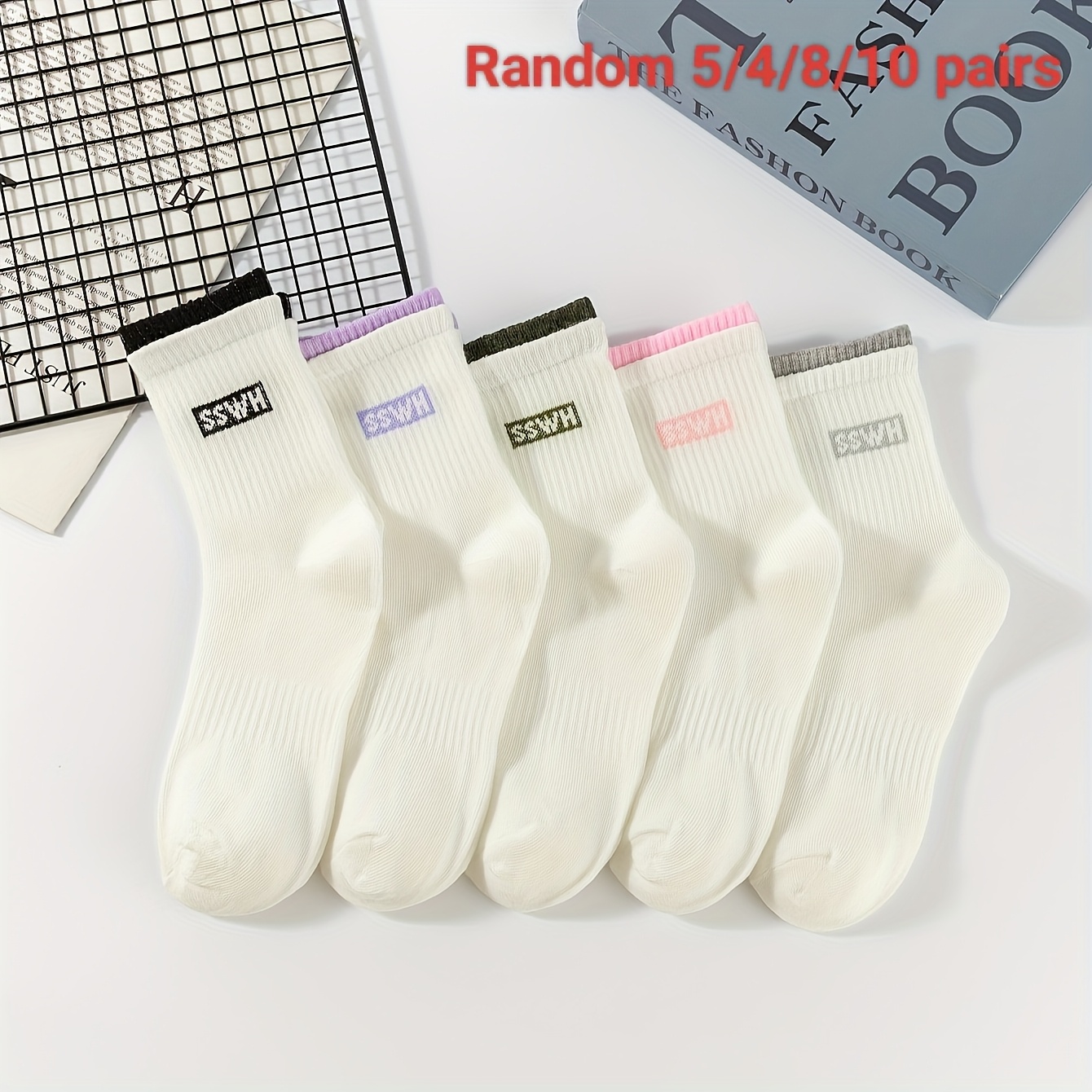 Stylish Double-Twist Fabric Women's Tights - Seasonal Pack of 5 Comfortable Layering Options hot-sale