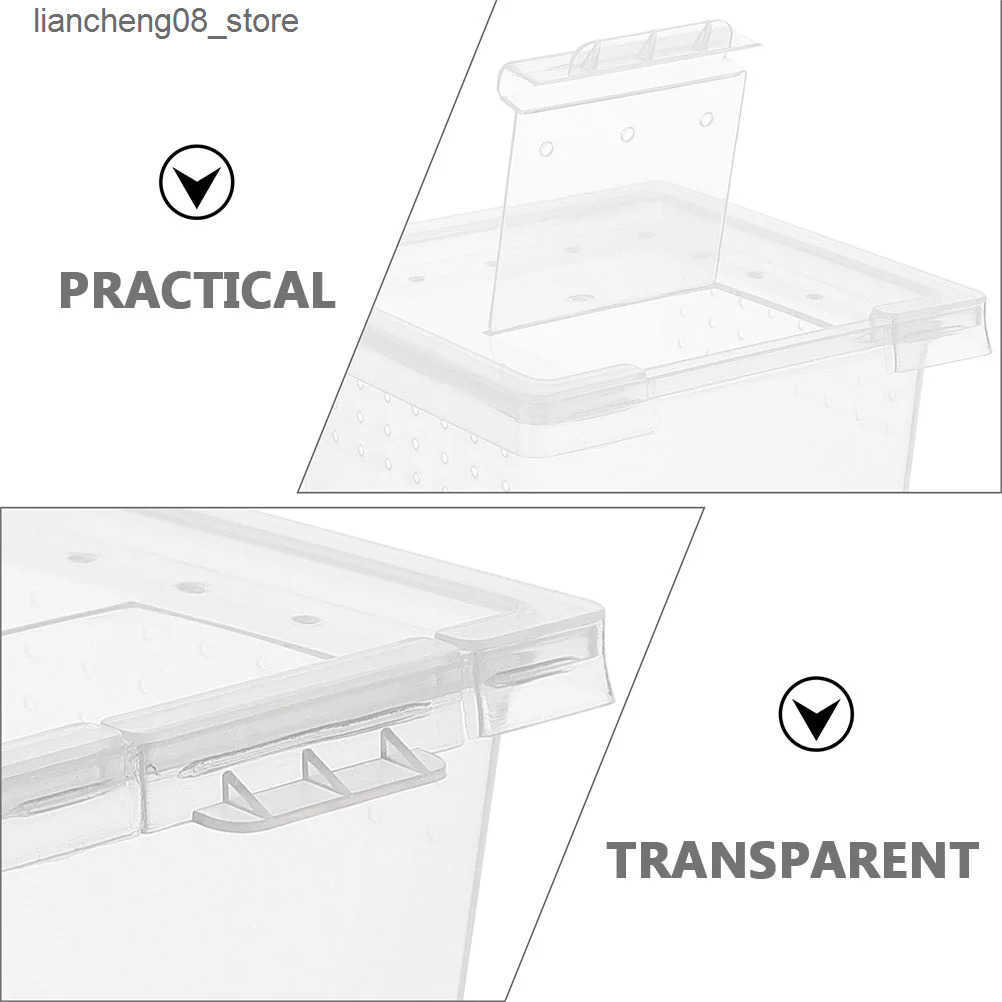 Other Pet Supplies 20 animal pet feeding boxes wolf spider shells lizards multi-purpose cages incubators jumping spiders transparent geckos jars L2409