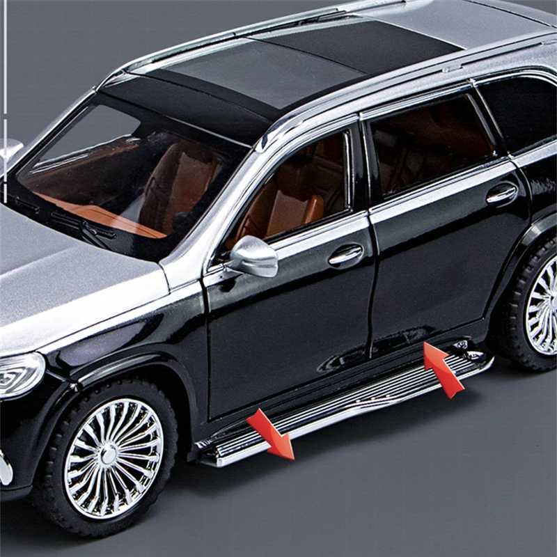 1 24 Maybach GLS GLS600 Alloy Luxy Car Model Simulation Diecasts Metal Toy Vehicles Car Model Sound and Light Childrens Toy GiftXJ241221