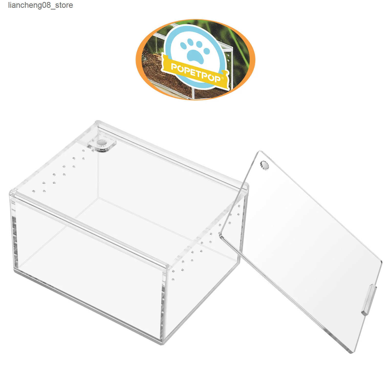 Other Pet Supplies Acrylic reptile box reptile aquarium insect spider kennel box small animal playground pen lizard jar L240910