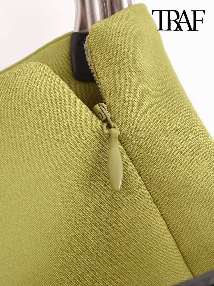 TR-Womens Mid Waist Solid Mini Skirt with Belt Side Zipper Fe Skirts FashionXJ241221