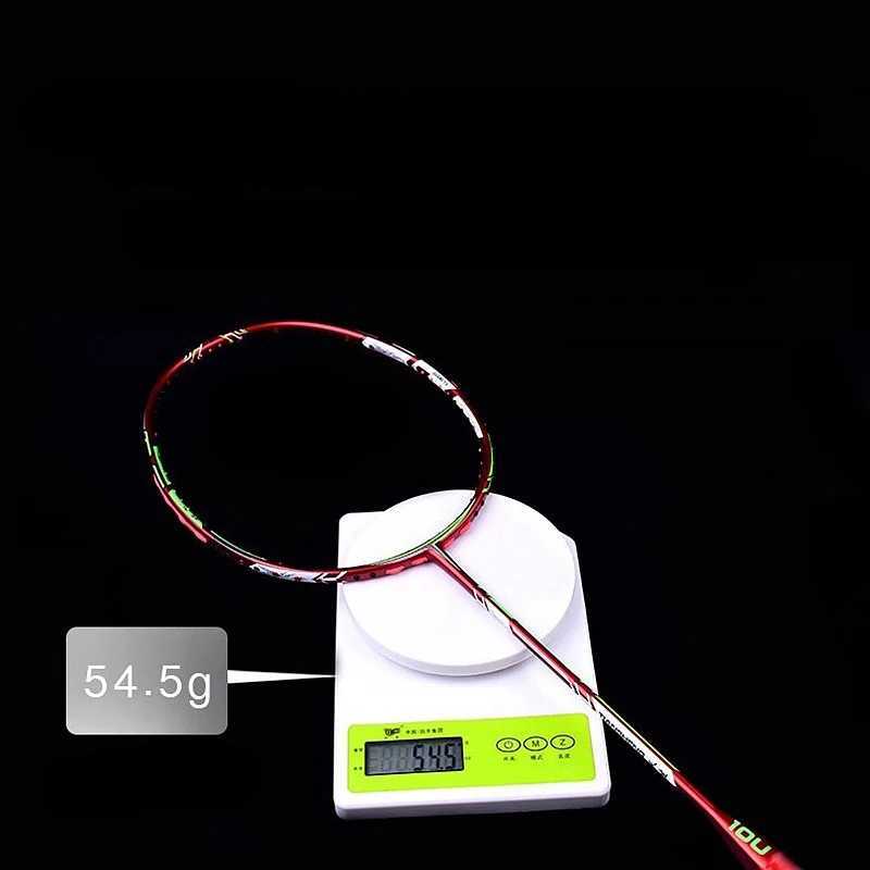 Hot type 0u badminton racket ultra light secondary molding integrated adult carbon fiber badminton racket sports equipmentW241221