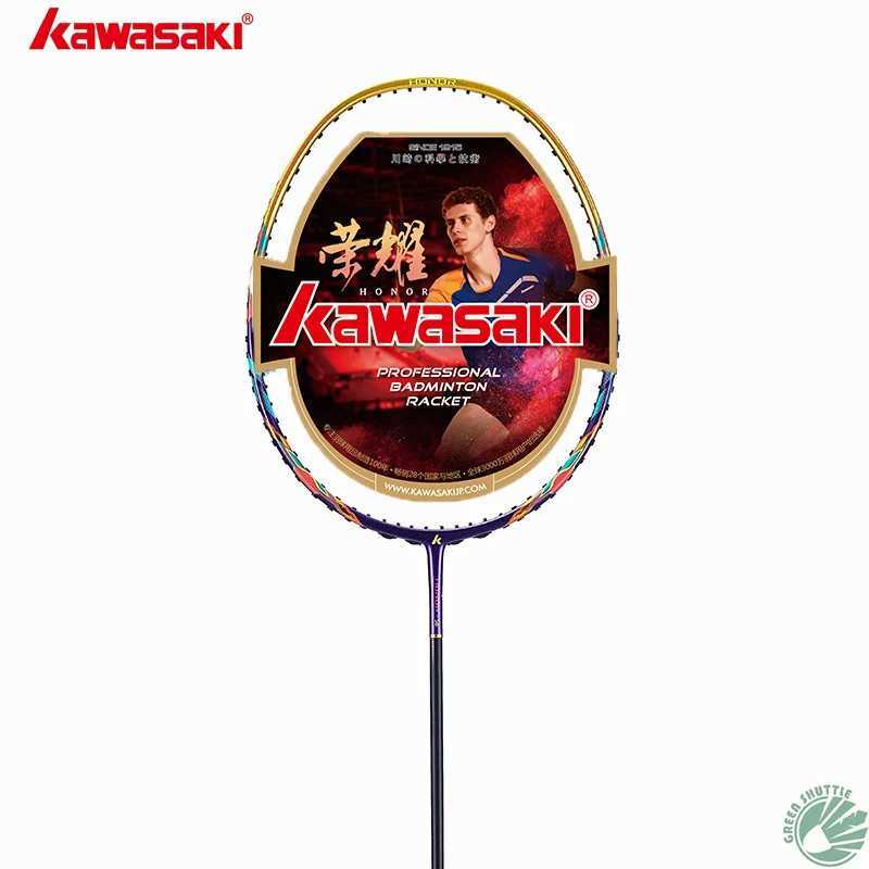 100% original new Samsung Kawasaki high-quality badminton racket professional honor 66pro with string racketW241221