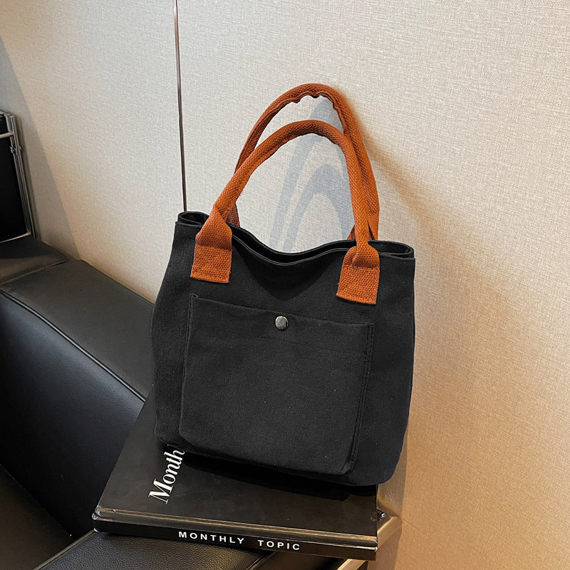 New Canvas Japanese and Korean Tote Women s Designer Handbag Cloth Small Cloth Rice Box Bag Single Shoulder Bag bag