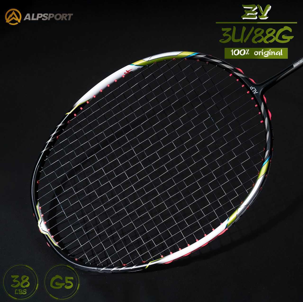 Alpsport ZY 3U Expense 90g T800 Badminton Stand Imported Original Up to 38 Pound Hit Sound Professional Carbon FiberW241221