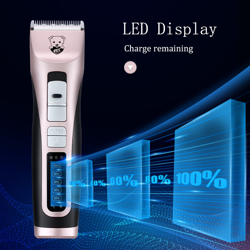 Professional Dog Hair Trimmer Rechargeable Pet Cat Grooming Clipper Shaver Low-Noise Electric Cutters Haircut Hine JOYU