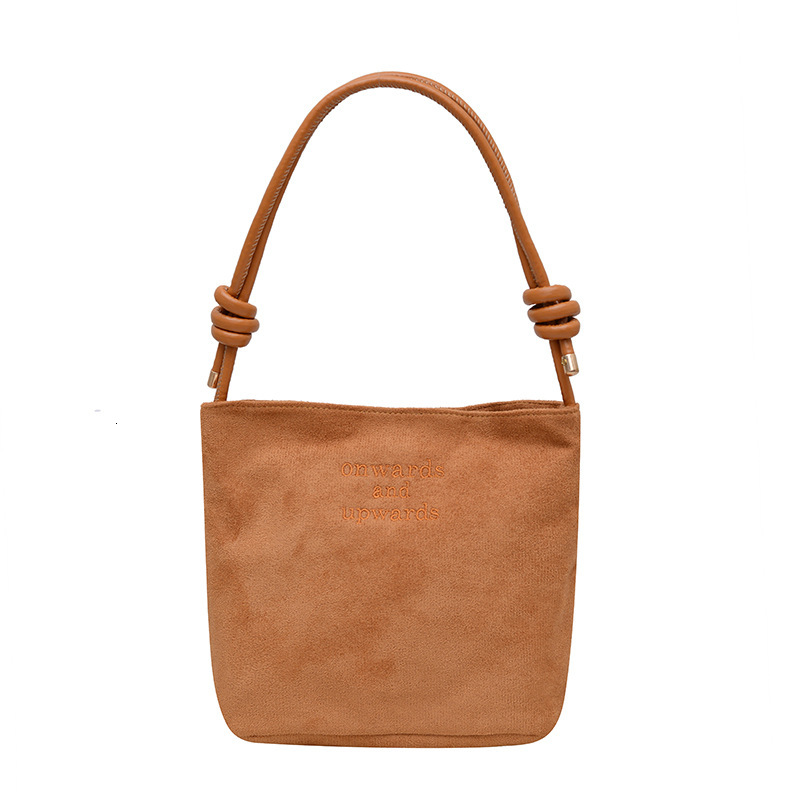 Autumn and winter suede new women s designer handbag trendy crossover super hot shoulder bag bucket bag bag