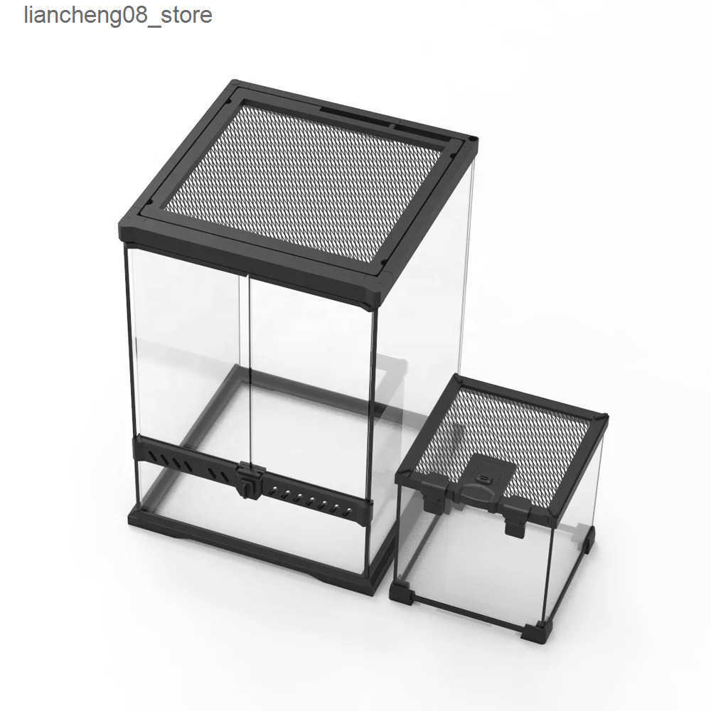 Other Pet Supplies Glass Feeding Cabinet Climbing Pet Room Corn Snake Clover Lizard Sea Turtle Amphibious Aquarium Rainforest Aquarium L240910